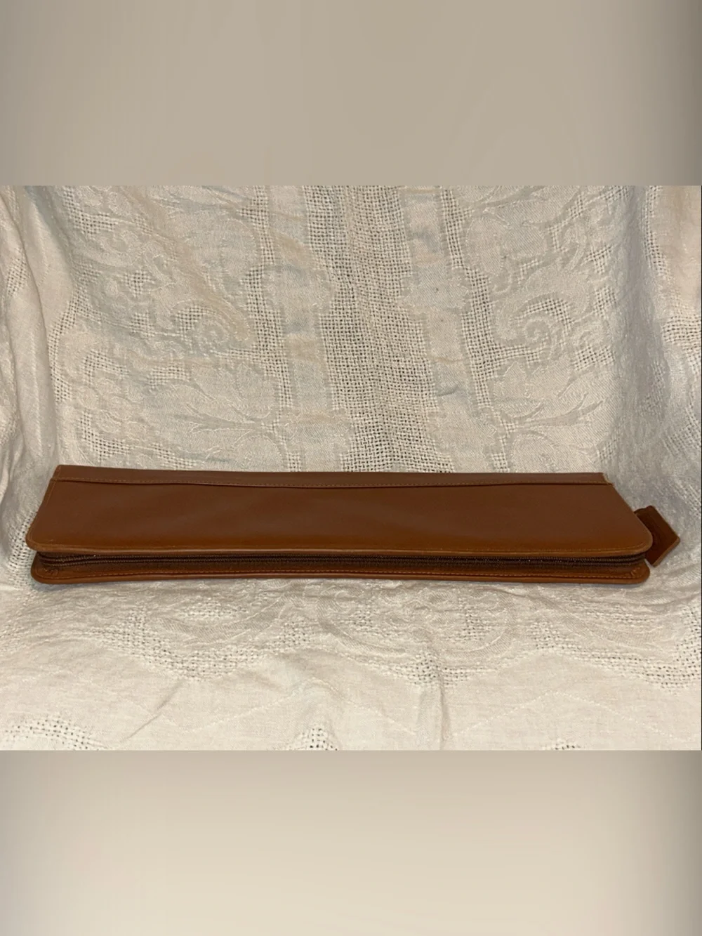 Vintage Coach British Tan Leather Tie Case #5013